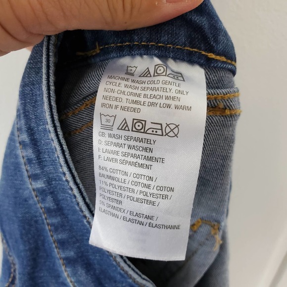 G.I.L.I. " As Is" Size 16 Ankle Zip Jeans - Picture 7 of 8